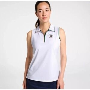 New Walter Hagen Women's 2025 U.S. Open Sleeveless Polo White Sz Lg MSRP $55 New